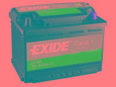 Exide szemlyaut akkumultor Ca-Ca rcslemezzel